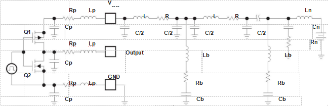 Figure 4. Circuit With Parasitic Components