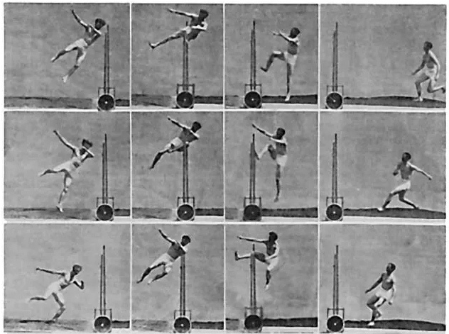 Timing photography's analysis of Michael Sweeney's high jump technique