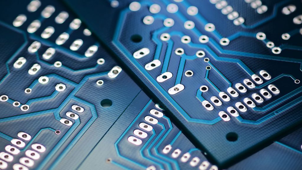 Rigid blue printed circuit board