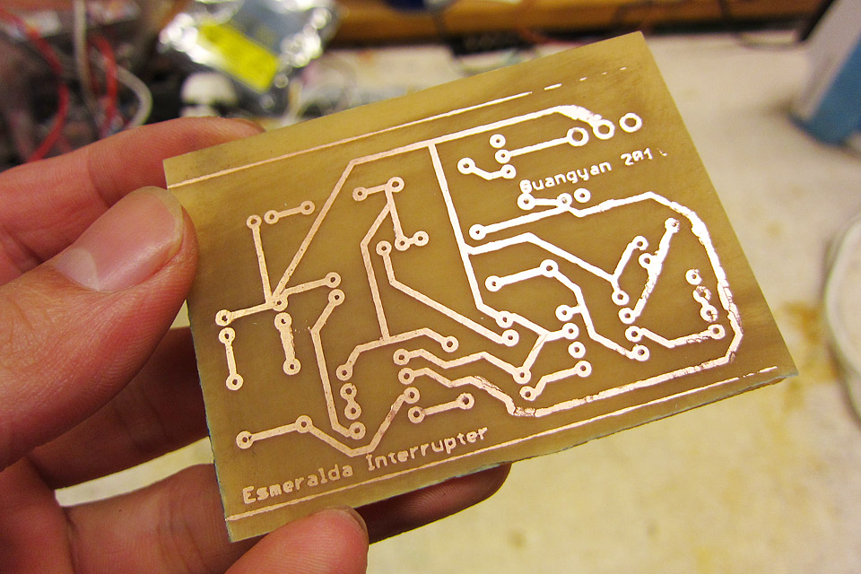 Example of homemade PCB