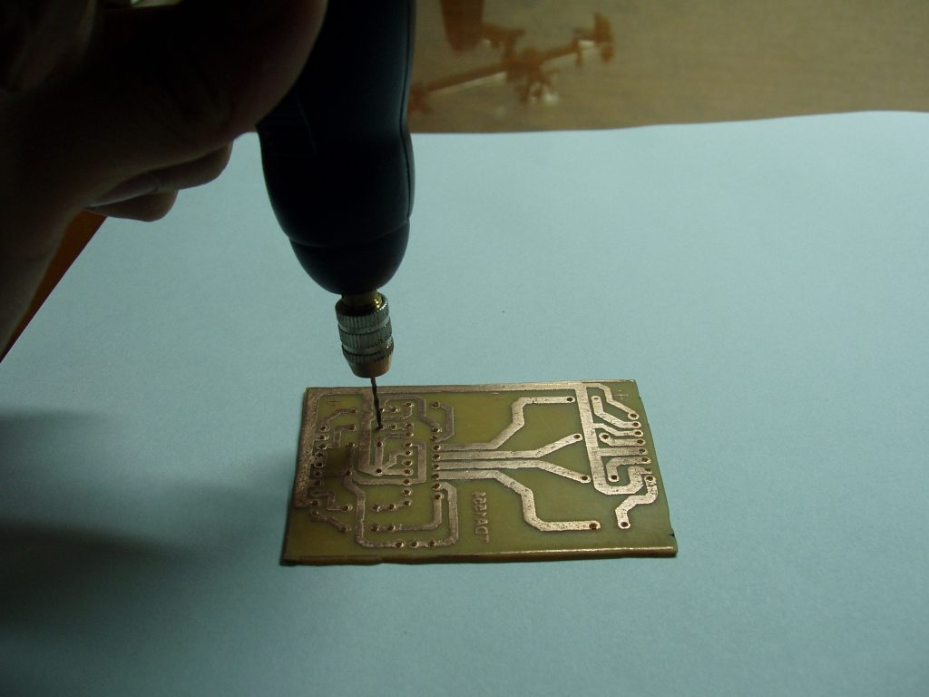 Drilling of the PCB