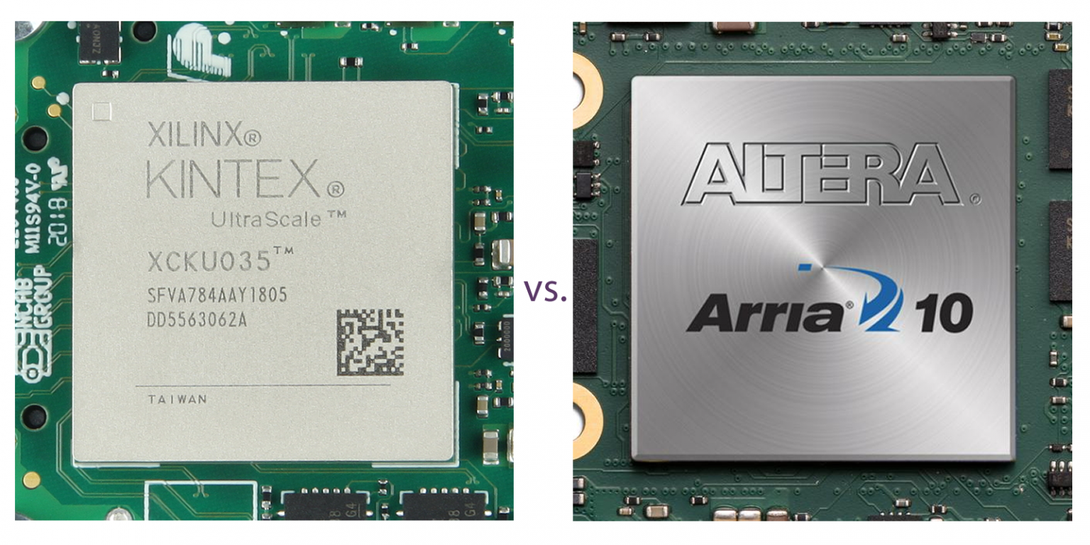 Intel ARRIA 10 GX480 F35 vs Xilinx UltraScale KU035 A1156