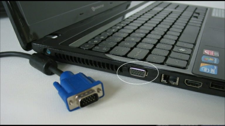 Using VGA with laptops