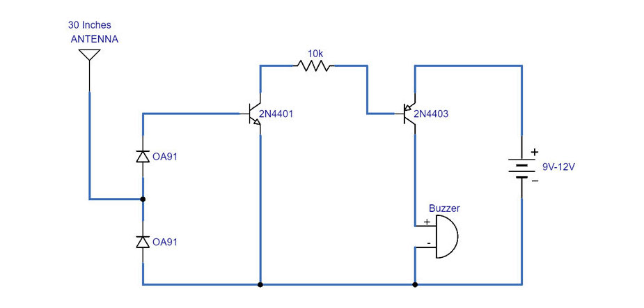 RF detector circuit diagram
