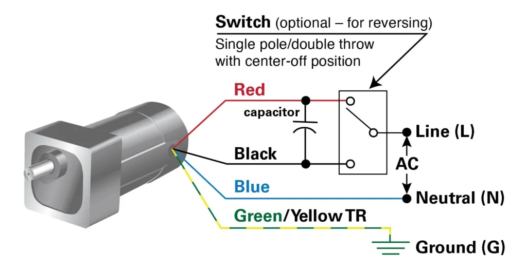 To reverse the motor – SPDT