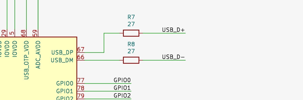 RP2350 IOs schematic design