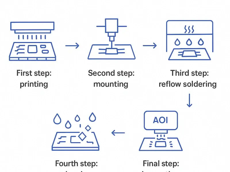 The main workflow of SMT assembly
