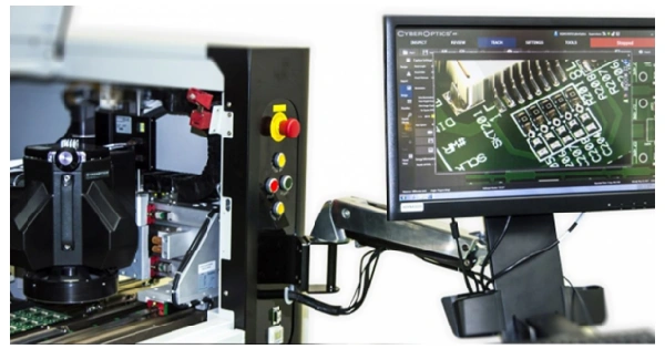 Standalone AOI machine used for automated PCB inspection
