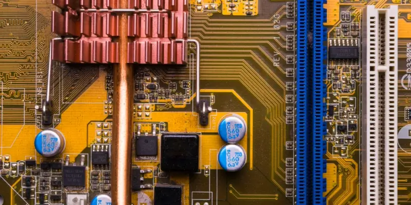 High-quality pcb assembly services featuring heat sink installation and mounted components.