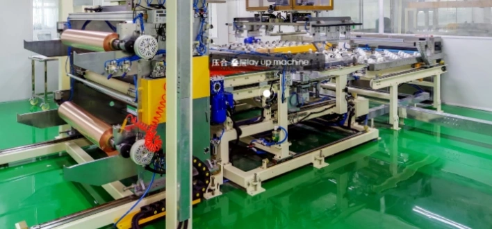 China Circuit Board Manufacturer PCB lamination layup machine stacking copper-clad cores for pressing