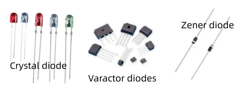 Assortment of electronic components showing different sizes and types of transistors, including small-signal and power transistors with metal heat sinks.