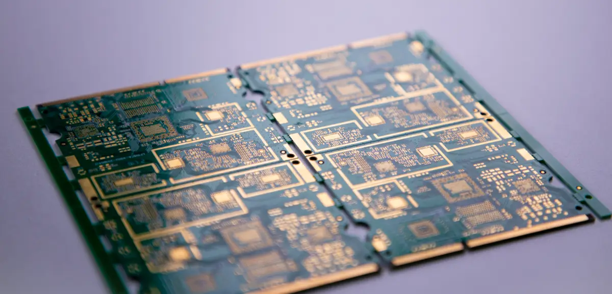 High-Speed PCB green board with gold fingers - NextPCB