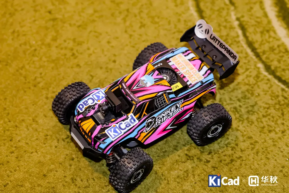 KiCon Asia 2025 - DFRobot Donkey Drift Car PCB designed in KiCad - Rocket Xia