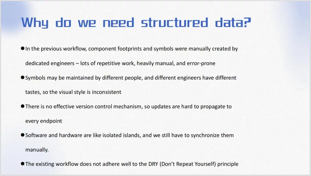 KiCon Asia 2025 - Why do we need structured data in KiCad - Halfsweet