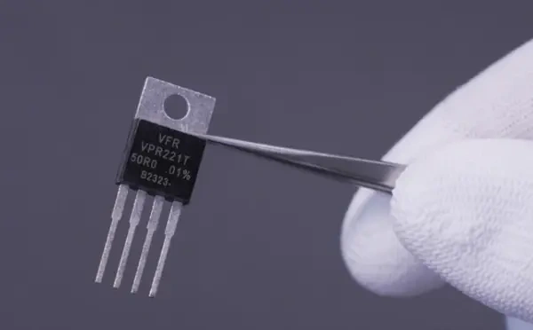 Power MOSFET component in a TO-220 package used for switching and amplifying signals in power electronic circuits.