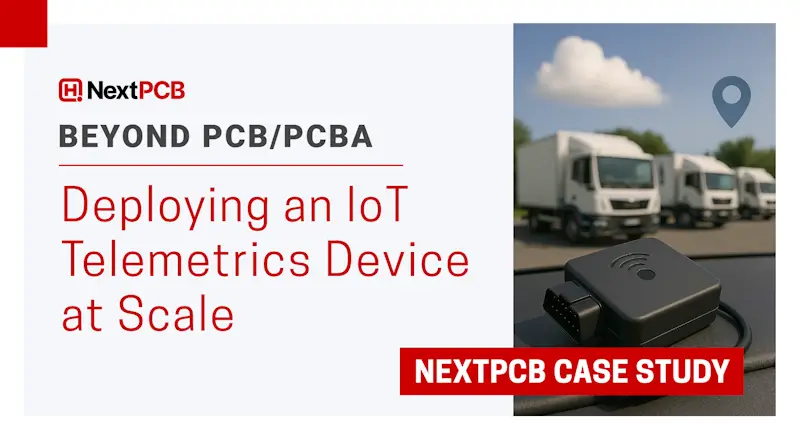 Telemetrics IoT Device Case Study Cover Image - NextPCB