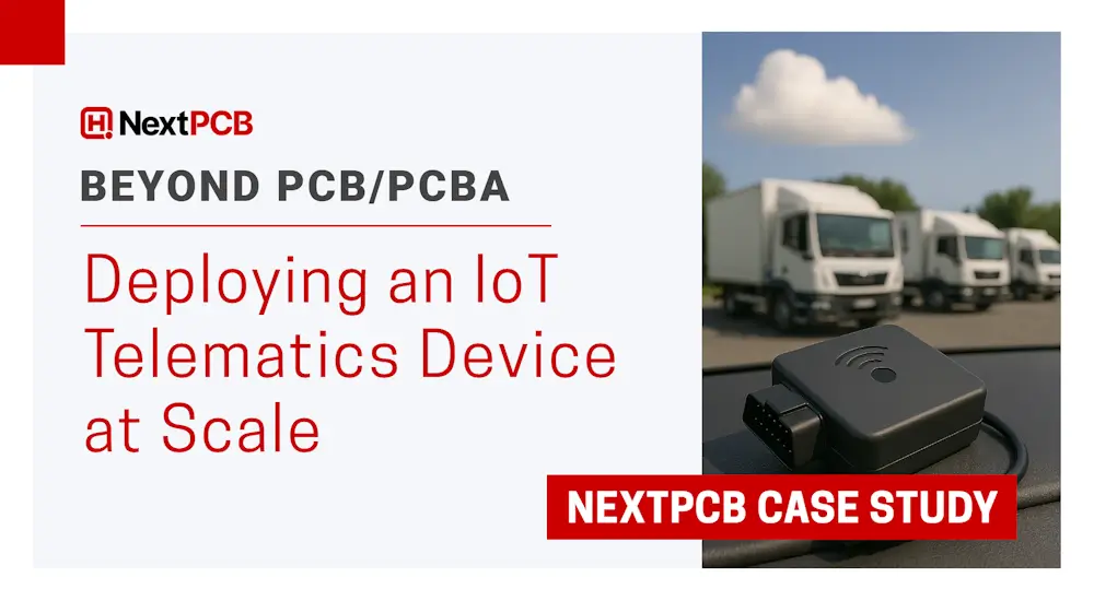 Telemetrics IoT Device Case Study Cover Image - NextPCB