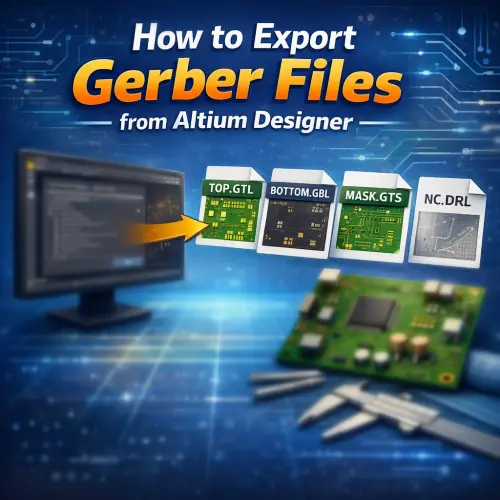 Export Gerber files from Altium Designer