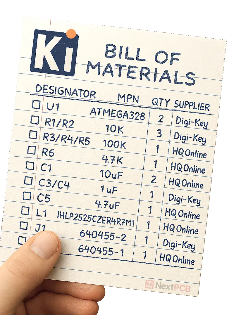 How to generate KiCad Bill of Materials (BOM) sub Cover image