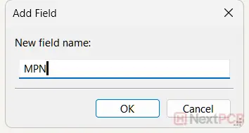 Export BOM from KiCad 9 Symbol Fields Table Add Field