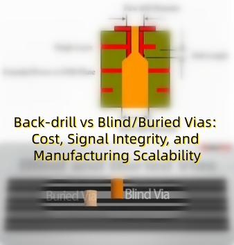 Back-drill vs Blind/Buried Vias: Cost, Signal Integrity, and Manufacturing Scalability