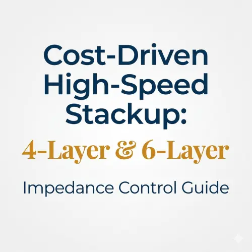 Cost-Driven High-Speed Stackup: 4-Layer & 6-Layer Impedance Control Guide