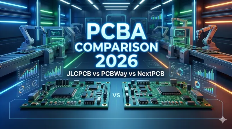 JLCPCB vs PCBWay vs NextPCB: PCBA Comparison 2026