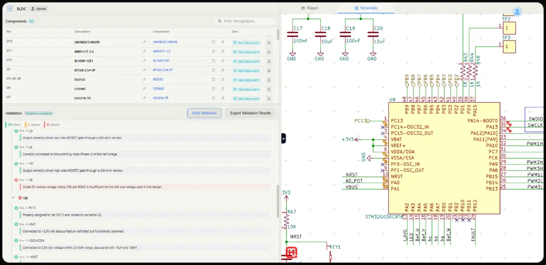 Design Validator -From 2 Hours to 2 Minutes: AI Schematic Review Online Tool