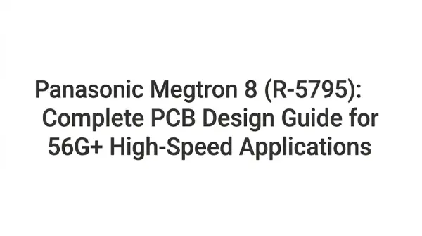 Panasonic Megtron 8 (R-5795): Complete PCB Design Guide for 56G+ High-Speed Applications