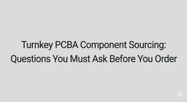 Turnkey PCBA Component Sourcing: Questions You Must Ask Before You Order