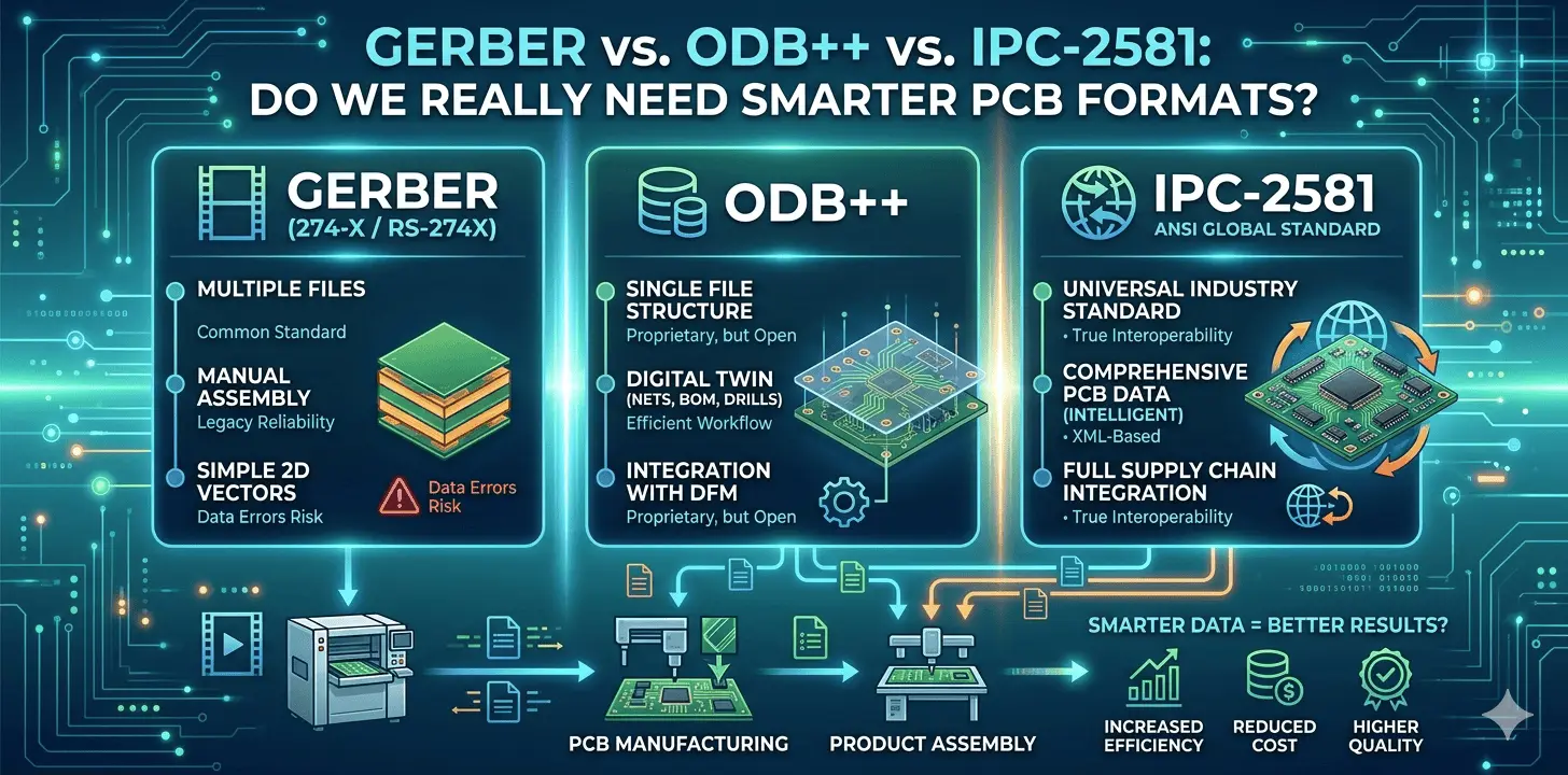 Gerber vs. ODB++ vs. IPC-2581