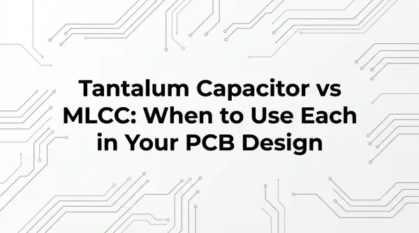Tantalum Capacitor vs MLCC: When to Use Each in Your PCB Design
