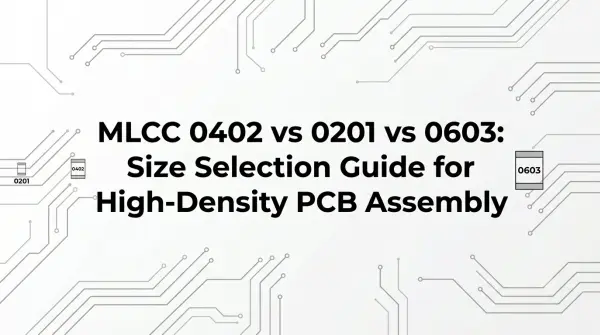 MLCC 0402 vs 0201 vs 0603: Size Selection Guide for High-Density PCB Assembly