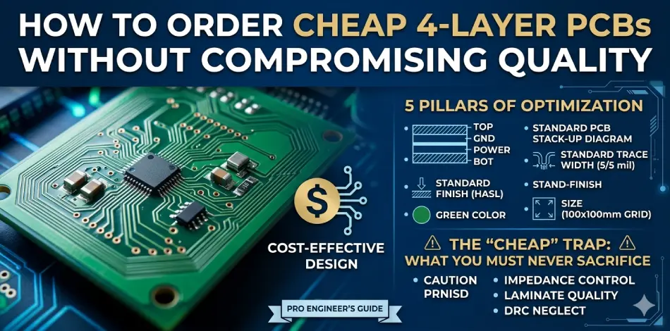 How to Order Cheap 4 Layer PCBs Without Compromising Quality