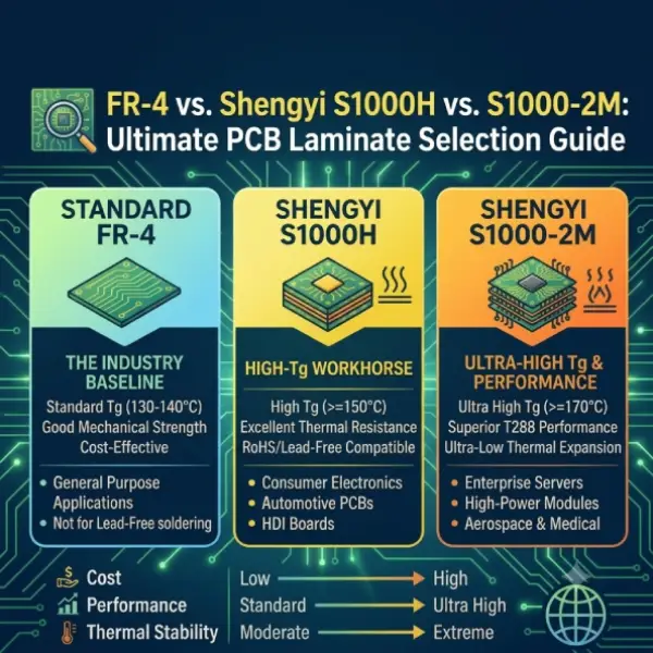 FR-4 vs. Shengyi S1000H vs. S1000-2M: Ultimate PCB Laminate Selection Guide