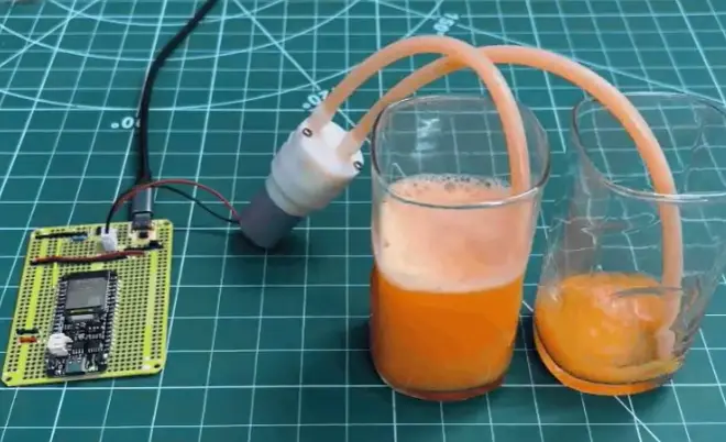 DC Pump Driver With Custom PCB Breadboard