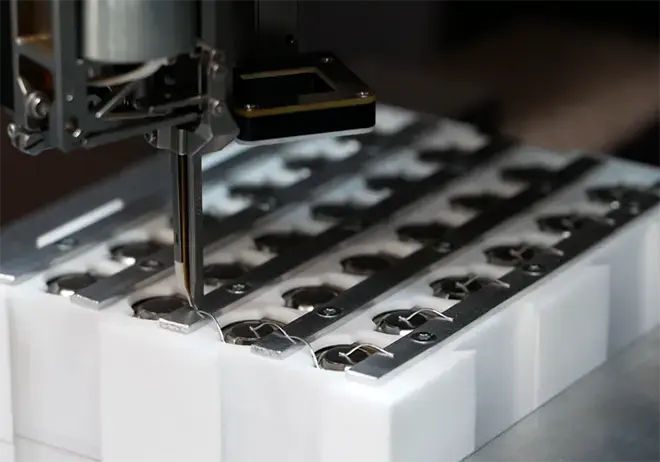 Cylindrical Battery wire bonding