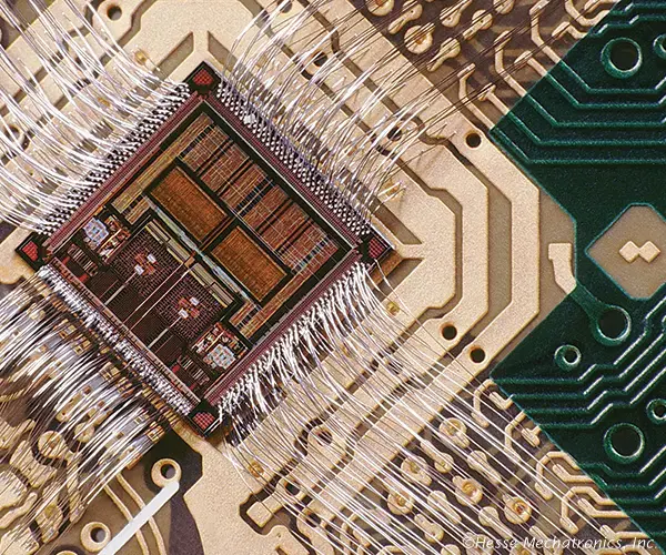 Sensitive wire bonding application