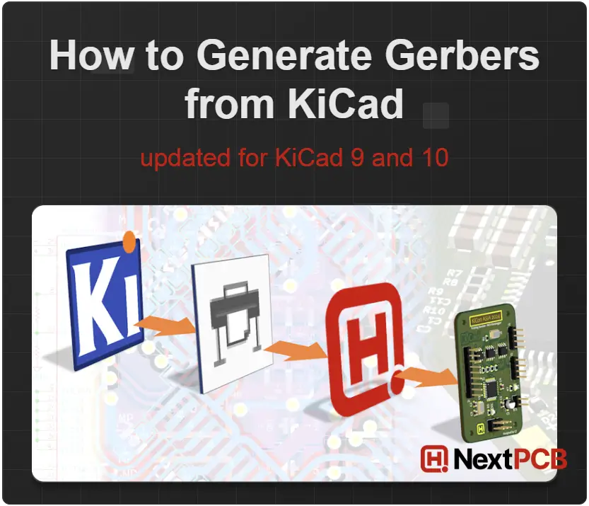 How to Generate Export Gerber Files from KiCad 9 and KiCad 10