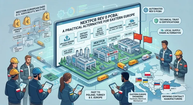 PCB Manufacturing for Eastern Europe: The Best Alternative to Western Factories