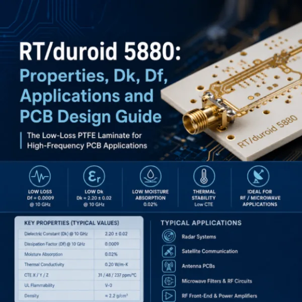 RT/duroid 5880: Properties, Dk, Df, Applications and PCB Design Guide
